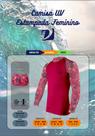 Camisa UV Estampada Femenina, facilita a transpiração Camisa UV Estampada Femenina, facilita a transpiração