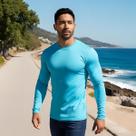 Camisa UV Masculina Camiseta Fitness Dry Fit Térmica Proteção Solar FPS 50