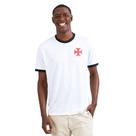 Camisa Vasco Costume Masculina Branco - Camisa Vasco Costume Masculina Branco -