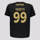 Camisa Vasco Dawn Vegetti 99 Infantil Preta