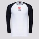 Camisa Vasco Plaga Manga Longa Infantil Branca