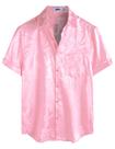 Camisa VATPAVE Summer Jacquard, ajuste regular, manga curta, masculina Camisa VATPAVE Summer Jacquard, ajuste regular, manga curta, masculina