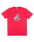 Camisa vermelha com estampa stranger