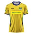 Camisa Vôlei Volt Brasil CBV 2025 Oficial Masculina Amarela -