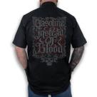 Camisa Workshirt Preta Custom Gasoline Instead Of Blood No Remorse Camisa Workshirt Preta Custom Gasoline Instead Of Blood No Remorse