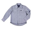 Camisa Wrangler Boys de manga comprida azul ocidental Chambray XXL Camisa Wrangler Boys de manga comprida azul ocidental Chambray XXL