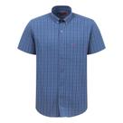 Camisa Xadrez Azul Masculina Manga Curta Smith Brothers 39767