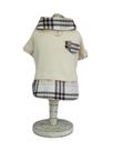 Camisa Xadrez Camel para cachorro e gato