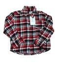 Camisa Xadrez com Vermelho Tam.4