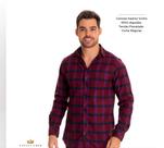 Camisa xadrez favela chik vinho