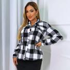 Camisa Xadrez Festa Junina Blusa Country Flanelada Moda Feminina C/ Touca Camisa Xadrez Festa Junina Blusa Country Flanelada Moda Feminina C/ Touca