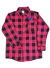 Camisa Xadrez Festa Junina Infantil Vermelho Quadriculado