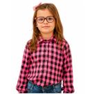 Camisa Xadrez Infantil Menina De Flanela