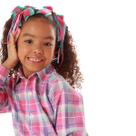 Camisa Xadrez Infantil ROSA - Chiclete - FESTA JUNINA
