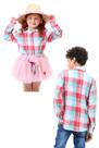 Camisa Xadrez Infantil VERDE ÁGUA- Brigadeiro - FESTA JUNINA