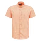 Camisa Xadrez Laranja Masculina Manga CurtaSmith Brothers 39720