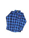 Camisa Xadrez Longo Azul Festa Junina Caipira Quadriculado