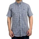 Camisa Xadrez Manga Curta Algodao Com Bolso Dawson