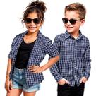 Camisa Xadrez Manga Longa Infantil Festa Junina 2 á 10 anos
