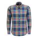 Camisa Xadrez Masculina Manga Longa Azul Slim Austin Western 40083