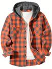 Camisa Xadrez Masculina Slim Fit Com Capuz, Manga Longa, Jaqueta Casual Esportiva, Moda Jovem Urbana Camisa Xadrez Masculina Slim Fit Com Capuz, Manga Longa, Jaqueta Casual Esportiva, Moda Jovem Urbana