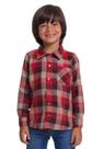 Camisa Xadrez Menino Vermelha Muvilê 14 ao 16