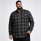 Camisa Xadrez Plus Size Masculina Extra Grande Manha Longa Com Punho