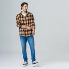 Camisa xadrez rock&soda laranja masculina