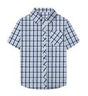Camisa xadrez SANGTREE de manga curta com botões, tamanho XL