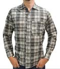 Camisa xadrez serviço/trabalho/roça 100%algodão 2/3/4/5/6/7/8