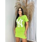 camisao vestido oversived verde neon tam P