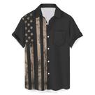 Camisas de boliche havaianas para homens Deer Lady Dark Brown M