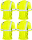 Camisas de segurança refletivas JageLy Hi Vis Camisetas 4 unidades Camisas de segurança refletivas JageLy Hi Vis Camisetas 4 unidades