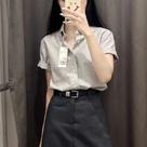 Camisas Femininas Verão 2024 - Estilo Coreano, Manga Curta, Casual