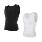 Camisas Modeladoras Masculinas De Alta Compressão Para Controle De Barriga, Top Modelador De Corpo