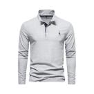Camisas Polo Masculinas Com Bordado De Cervo Manga Longa Cor Sólida Casual De Negócios 2023 AIOPESON Camisas Polo Masculinas Com Bordado De Cervo Manga Longa Cor Sólida Casual De Negócios 2023 AIOPESON