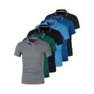 Camisas Polo Masculinas Com Gola Tipo Seda 6PCS Respiráveis Confortáveis Versáteis Verão 2025 Camisas Polo Masculinas Com Gola Tipo Seda 6PCS Respiráveis Confortáveis Versáteis Verão 2025