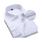 Camisas Sociais Masculinas Plus Size 8XL - Manga Comprida Listrada Branca - Roupas Formais