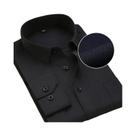 Camisas Sociais Masculinas Plus Size 8XL - Manga Comprida Listrada Branca - Roupas Formais