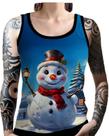 Camise Camiseta Tshirt Natal Festas Boneco de Neve Noel 2