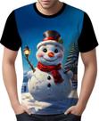 Camise Camiseta Tshirt Natal Festas Boneco de Neve Noel 2