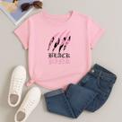Camiseta 100% Algodão Estampa Blackpink Garras 611 Look Outfit Malha Confortável Gola Redonda