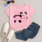 Camiseta 100% Algodão Estampada Blackpink Quadrinhos 613 Look Estiloso Festival Gola Redonda Camiseta 100% Algodão Estampada Blackpink Quadrinhos 613 Look Estiloso Festival Gola Redonda