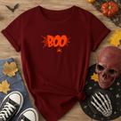 Camiseta 100% Algodão Halloween Estampa Boo Aranha 173 Look Dia das Bruxas Diversão Trick or Treat