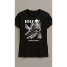 Camiseta 100% algodão produto de alta qualidade estampa rio praia