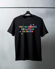 Camiseta 100% Algodao unissex frase 50% algodao e 50% pêlo de gato