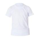 Camiseta 100% poliester branca - anti pilling
