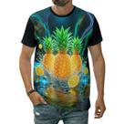 Camiseta Abacaxi Estilo Tropical Diversão Sabor Natural