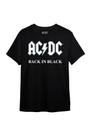 Camiseta Ac/Dc Back in Black Oficial Blusa Licenciado Banda de Rock Adulto Unissex Of0169 Camiseta Ac/Dc Back in Black Oficial Blusa Licenciado Banda de Rock Adulto Unissex Of0169