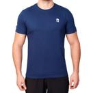 Camiseta Acero Insígnia Caveira Miniatura Azul 100 por cento Algodão